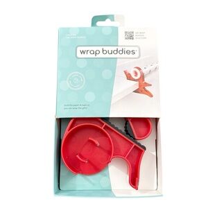 NWT Wrap Buddies Red Gift Wrap Tool